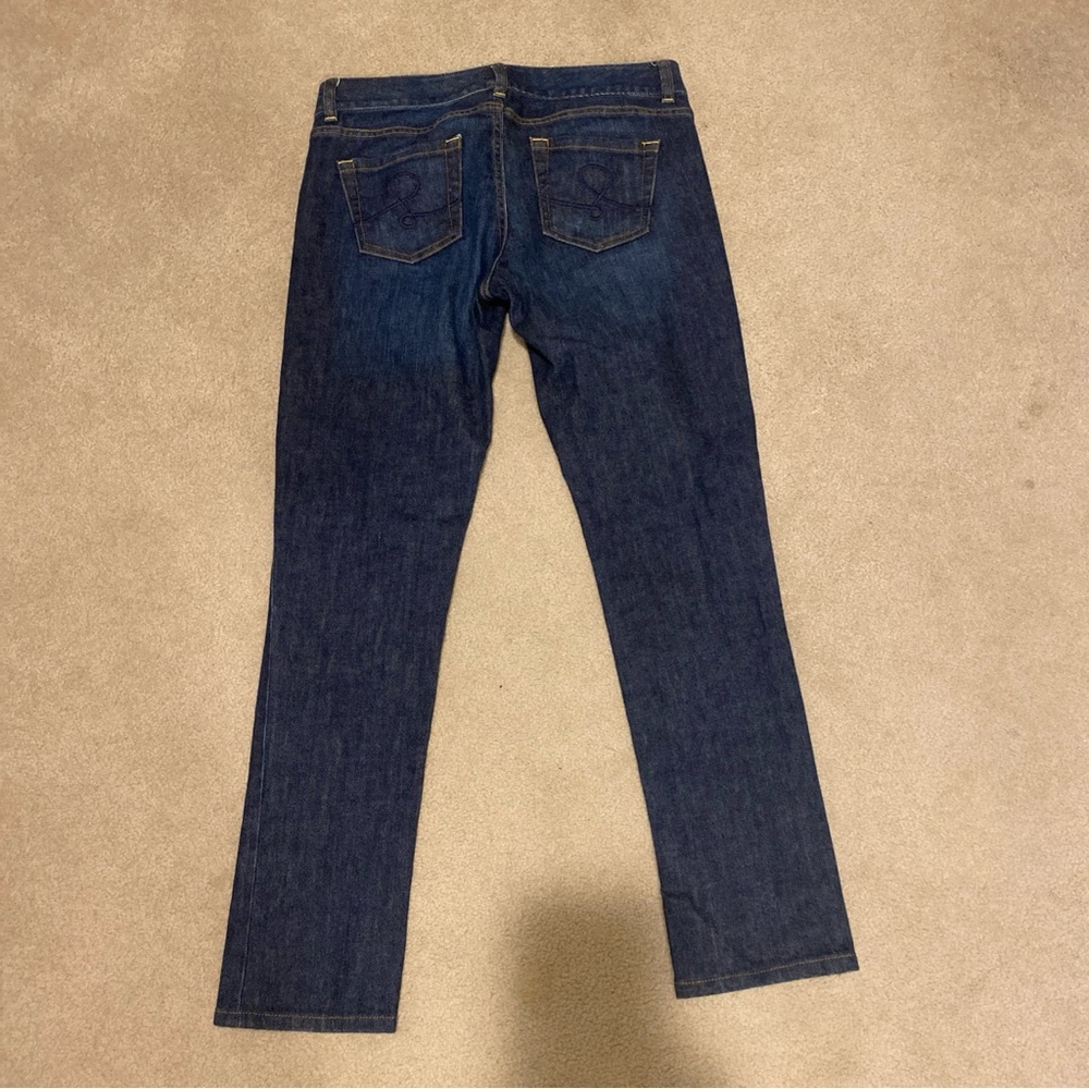 Lilly Pulitzer dark wash blue jeans, size 4 - Picture 4 of 5